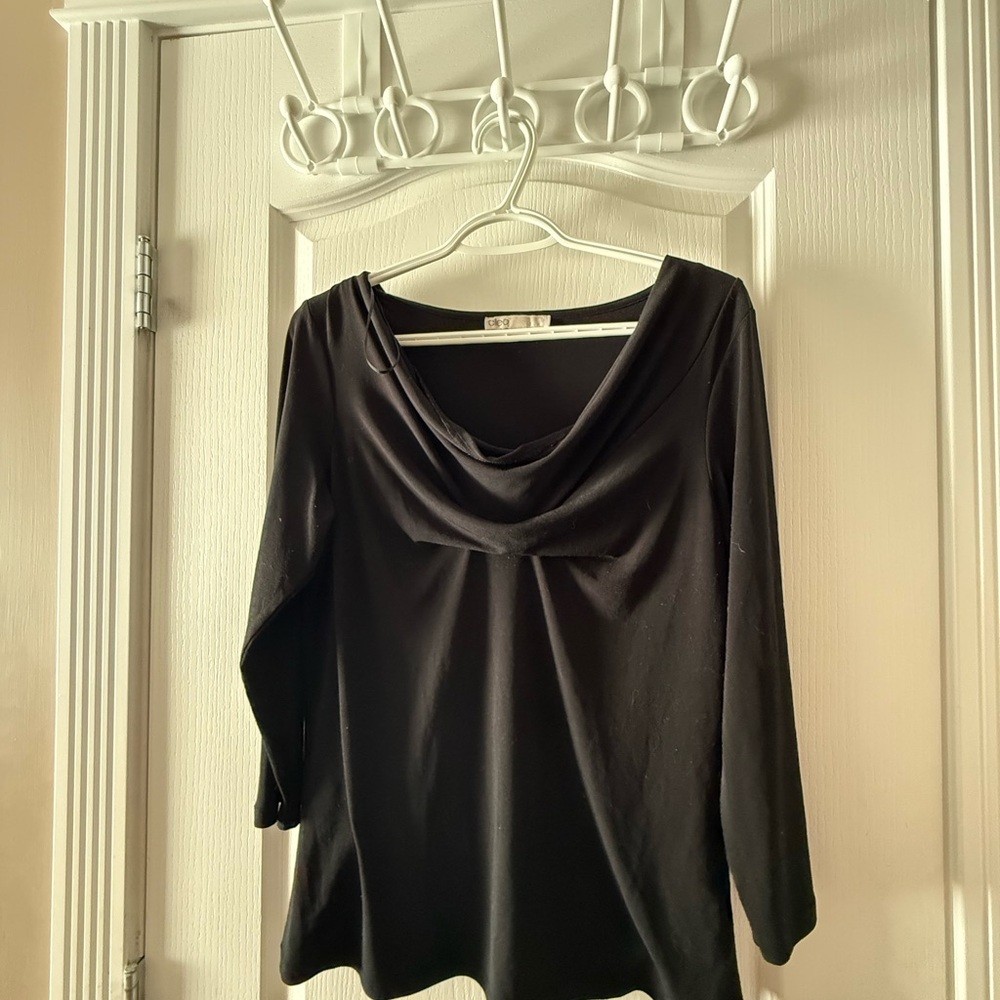 Elegant Black Women's Top